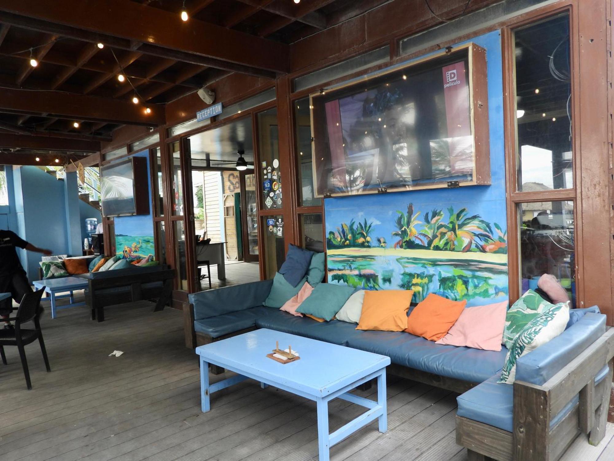 Sandbar Beachfront Hostel & Restaurant San Pedro  Ngoại thất bức ảnh